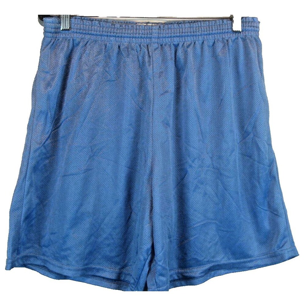 Mens NWOT Augusta Carolina Blue Polyester Mesh Unlined Gym Shorts sz L x 7"